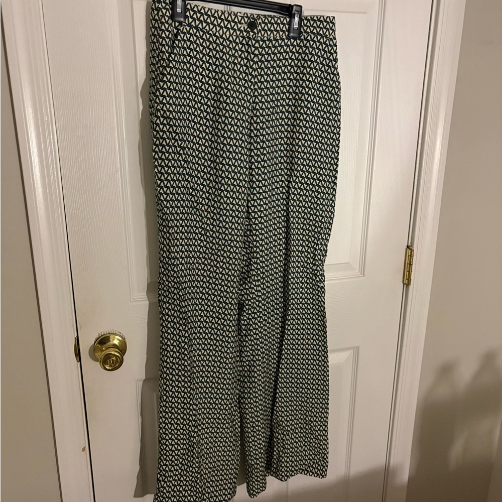 H&M Black and White Wide Leg Pants